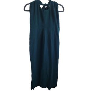 NWT DRESS THE POPULATION Emerald Green Cocktail Dress Midi Sleeveless Size L